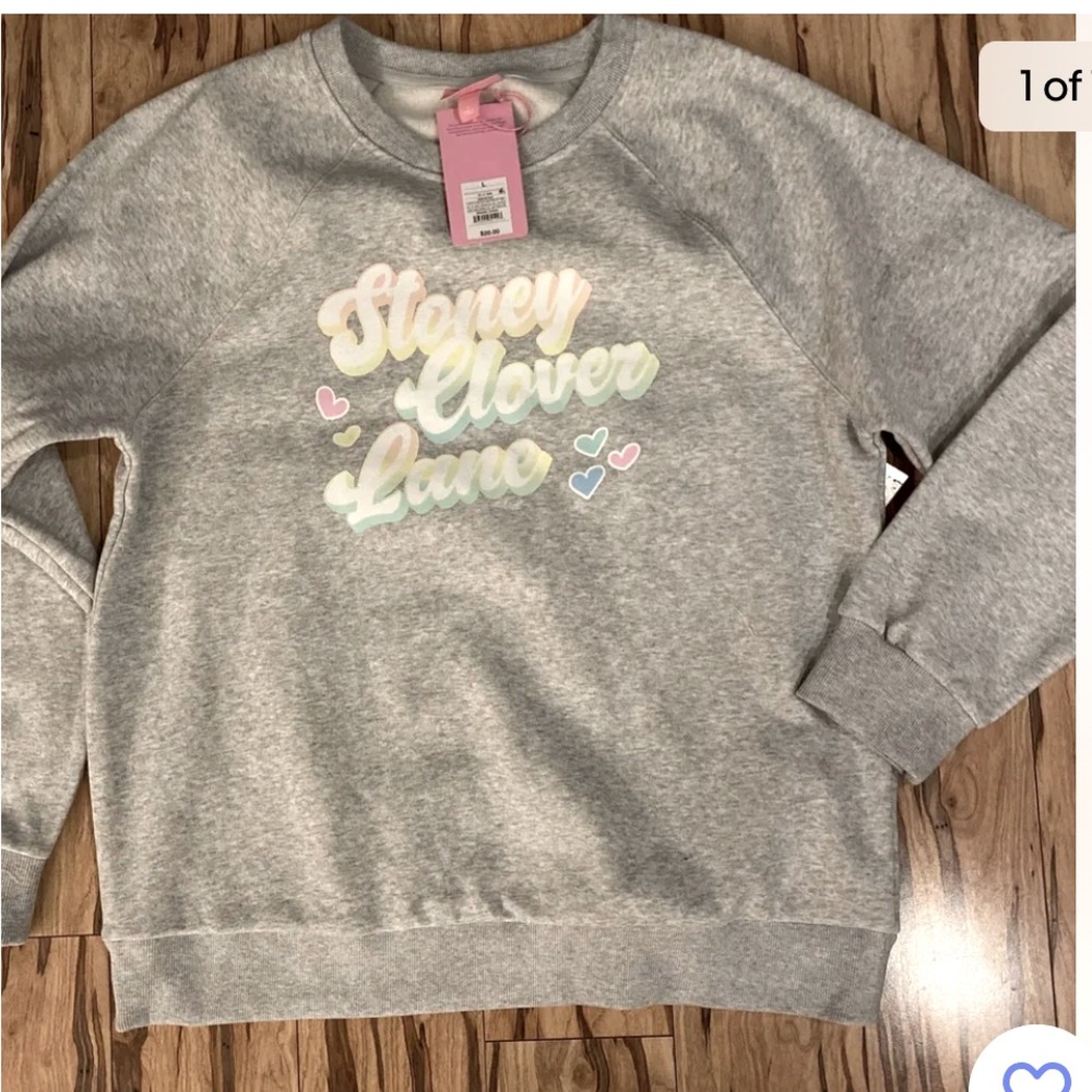 NWT Stoney Clover Lane x Target Sweatshirt Sz L